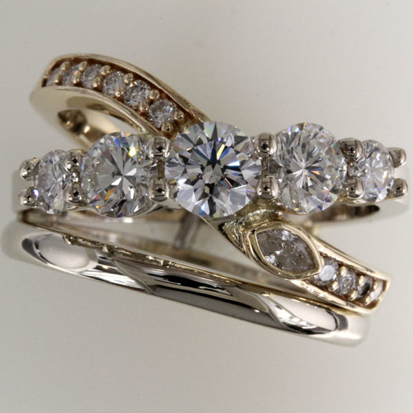 Custom ring heirloom diamonds 1