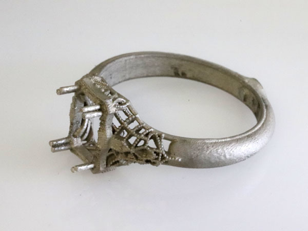 Filigree sapphire engagement ring 1