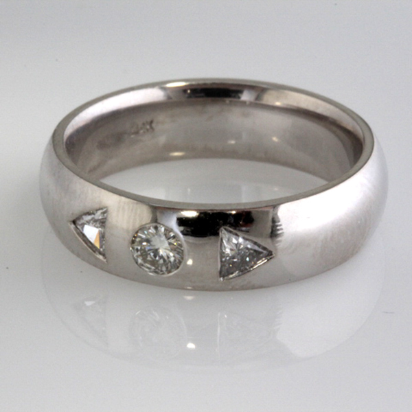 Mens 3 diamond wedding band 1