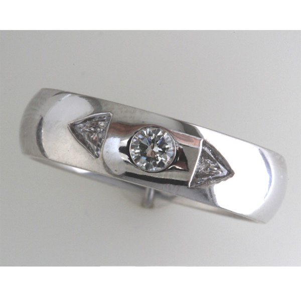 Mens 3 diamond wedding band 2