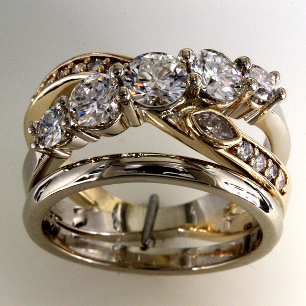 Custom ring heirloom diamonds 5