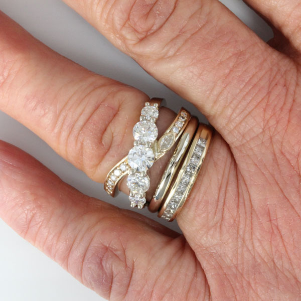 Custom ring heirloom diamonds 6