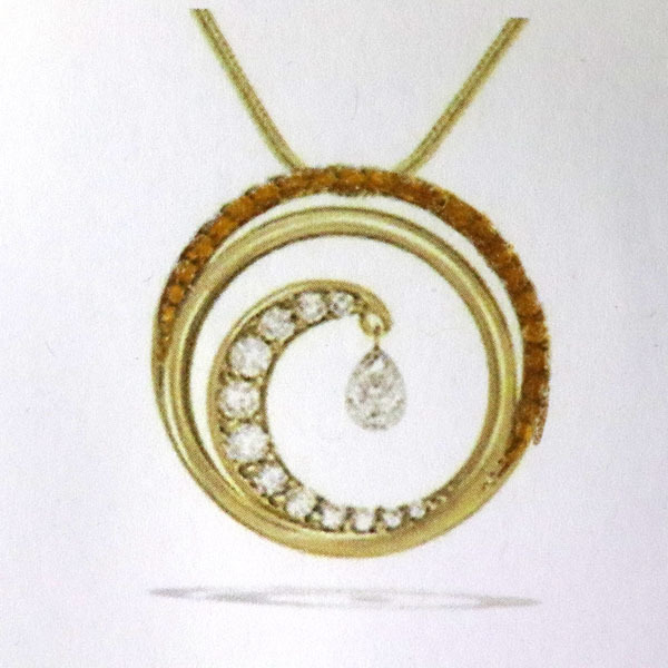 Custom ruby pendant wave 2