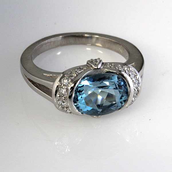 Oval aqua ring 1