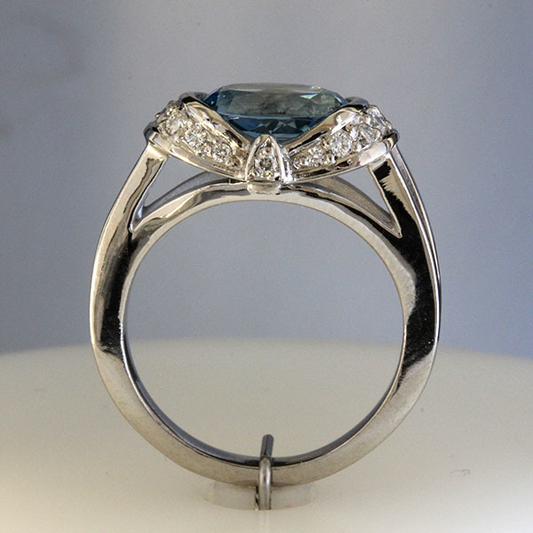 Oval aqua ring 4