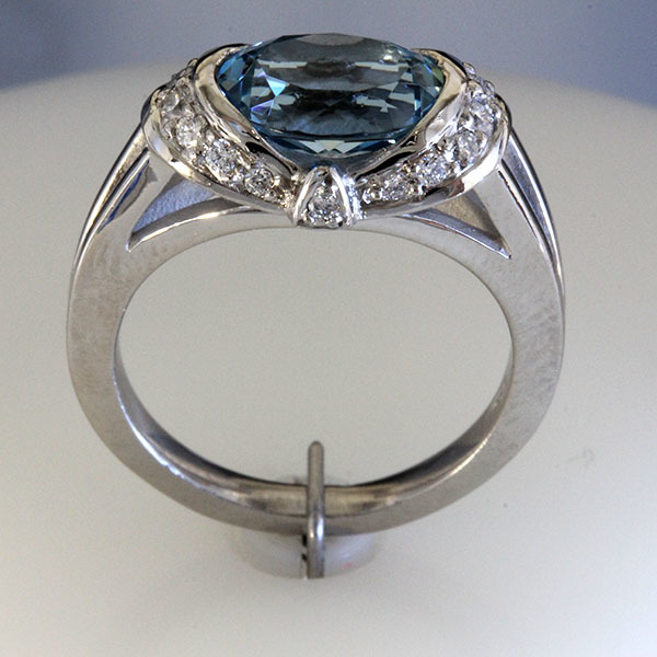 Oval aqua ring 5