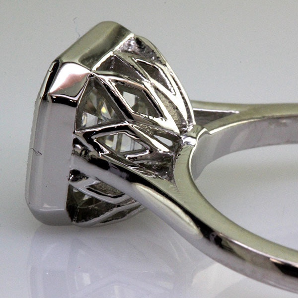 Asscher cut engagement ring 2