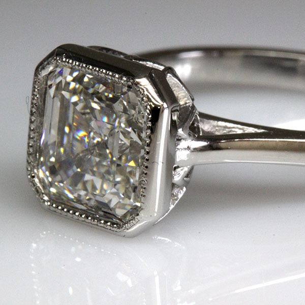 Asscher cut engagement ring 3